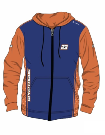 zip-hoodie blue
